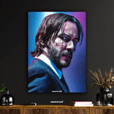 John Wick Gritty Cinematic Art Poster